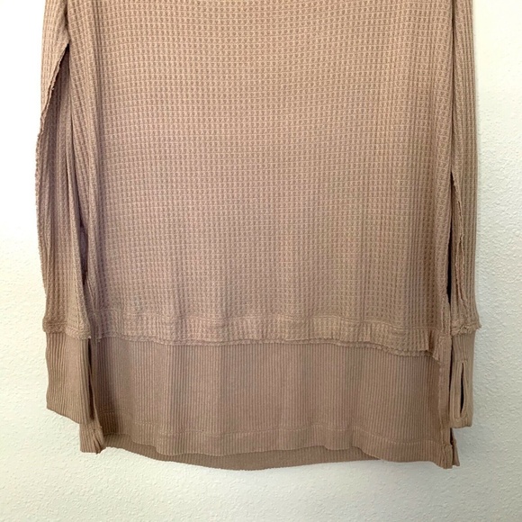 Free People Tan Sand North Shore Thermal Top - Picture 8 of 8